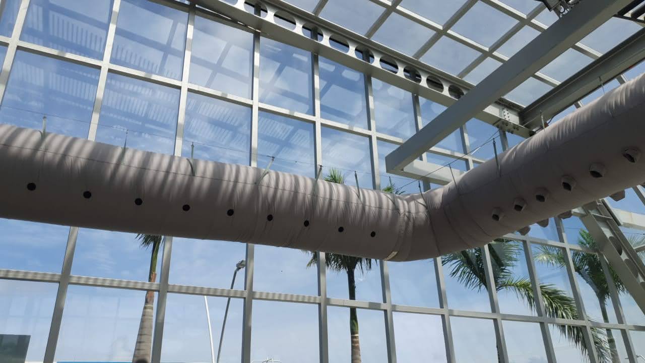 Ducto textil centro comercial